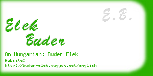 elek buder business card